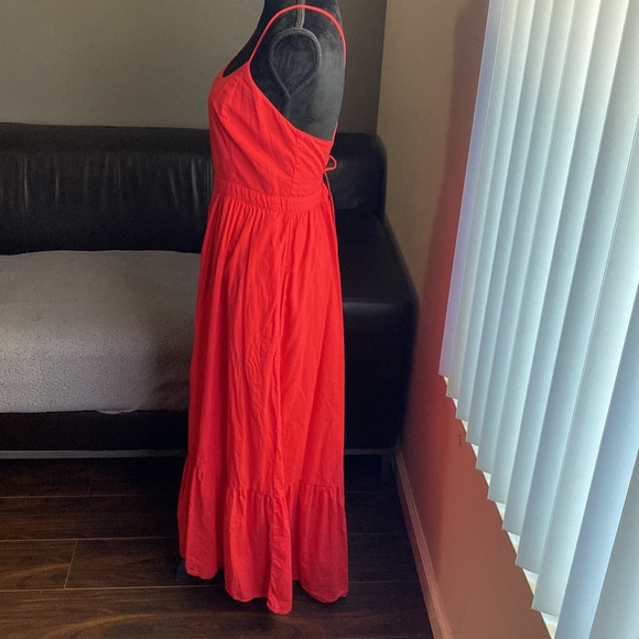 XIRENA Red Torch Lena Button Cotton Maxi Dress - Picture 7 of 14